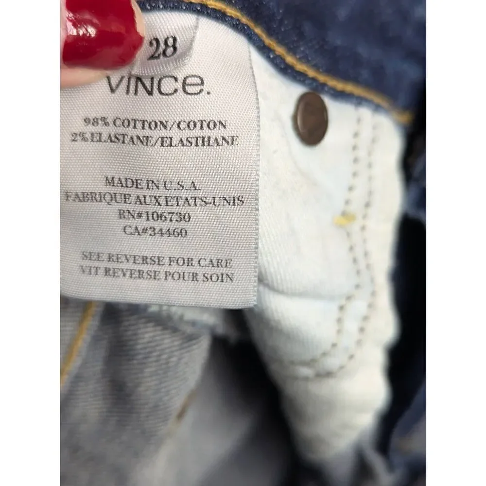 Vince women's skinny distressed jeans size 28